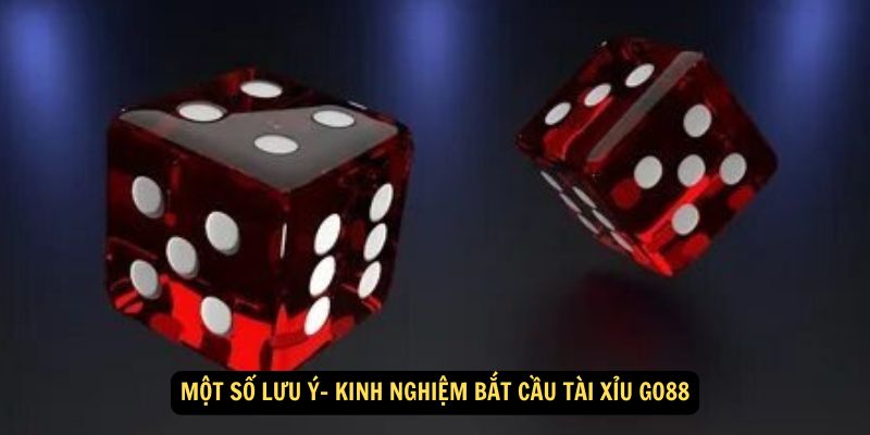 Kinh Nghiệm Bắt Cầu Tài Xỉu Go88: Thủ thuật từ cao thủ 5 Một số lưu ý- Kinh nghiệm bắt cầu Tài Xỉu Go88